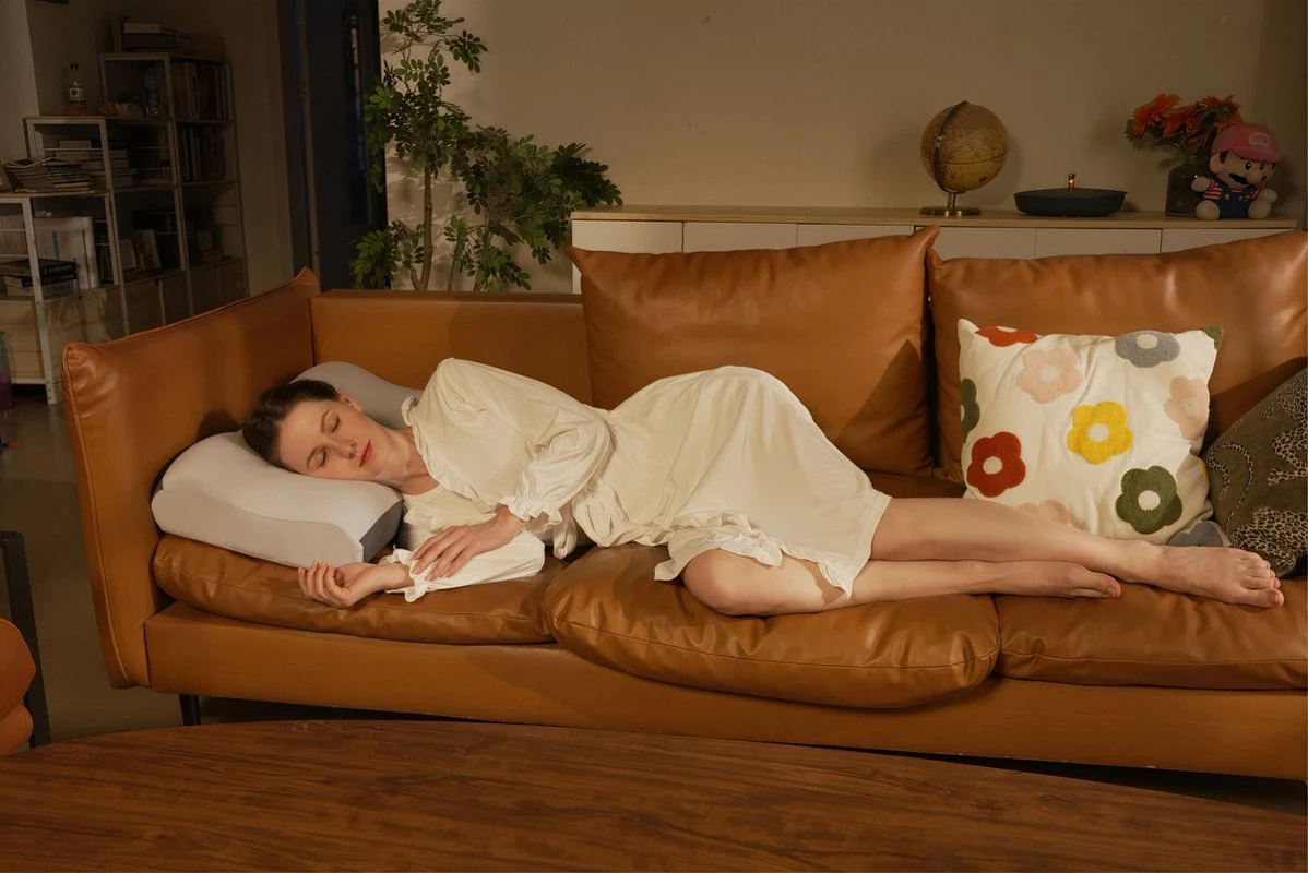 A restful moment in a warm bedroom